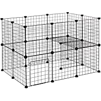 EUGAD DIY Jaula Modular Valla para Animales Pequeños- Parque para Mascotas para Hámsteres Cobayas Conejos Perros Gatos…